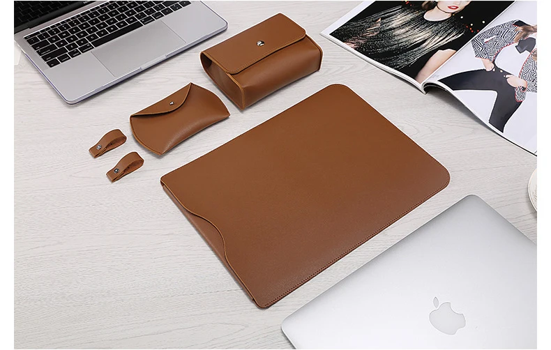 Сумка для ноутбука Macbook Air 13 retina 11 12 15 15,4 чехол для ноутбука Xiaomi Pro 13,3 Surface Pro 4 5 6 12,3 кожаный чехол