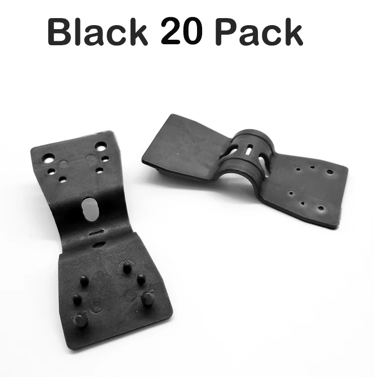 black 20 Joyeyou бабочка сельское хозяйство теплица сад зажим люверсы для крепления тенты ткань сетка - Цвет: black 20