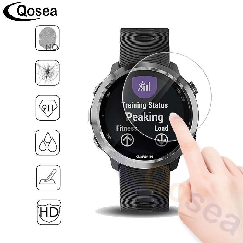 Qosea для Garmin Forerunner 645 защита экрана 9 H ультратонкая защитная пленка на переднюю