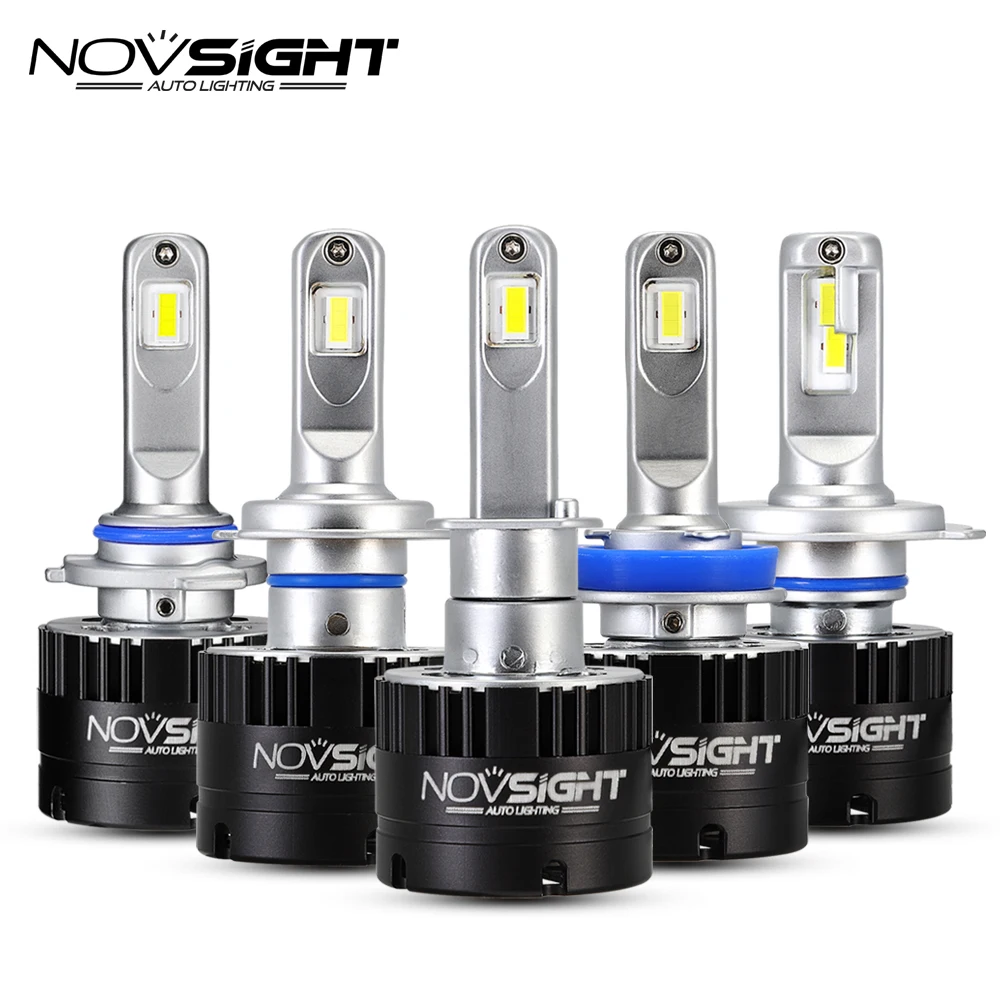 NOVSIGHT головной светильник лампы Hi Lo Beam 80 Вт 14400LM H7 светодиодный H4 H11 H1 H3 9005 9006