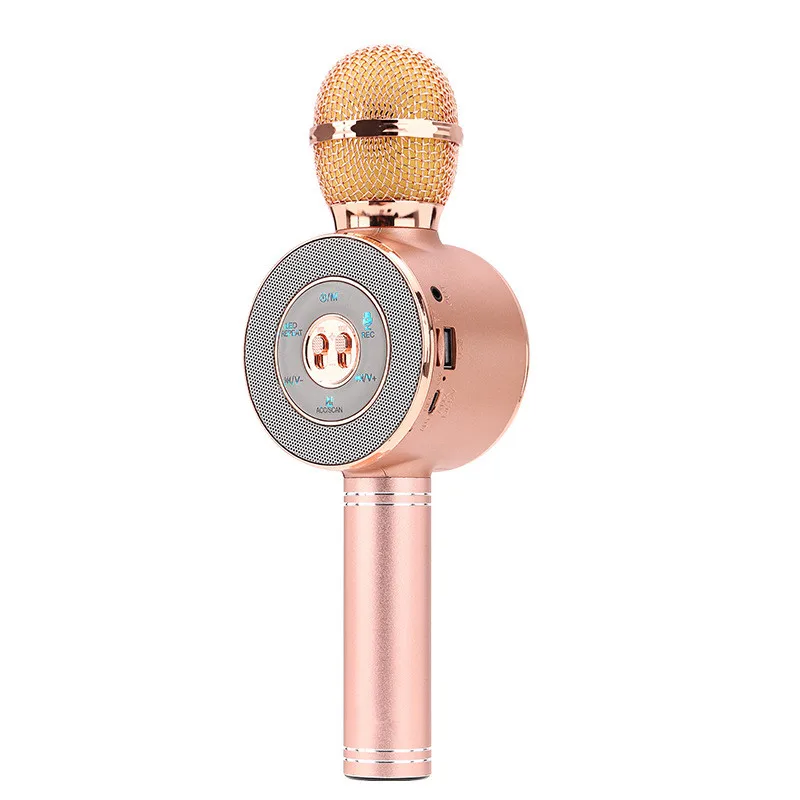 Новый беспроводной Bluetooth караоке волшебный микрофон динамик портативный ручной