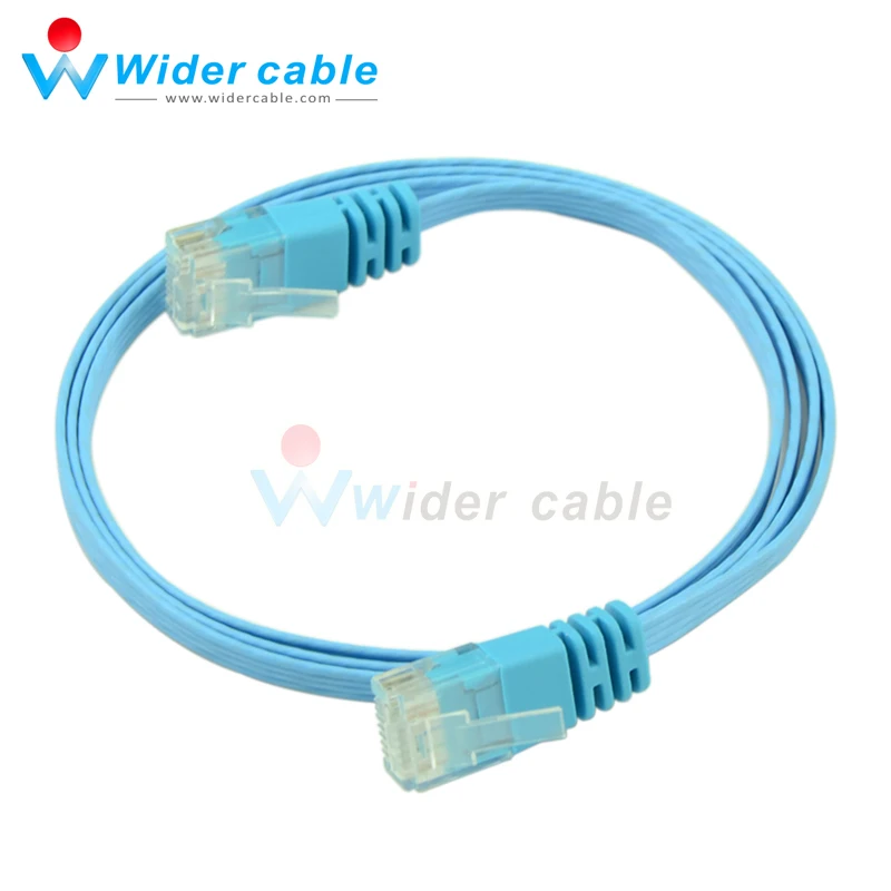 Сетевой кабель UTP CAT6 CAT 6 плоский соединительный RJ45 3 шт. синий цвет фута 1 м|network