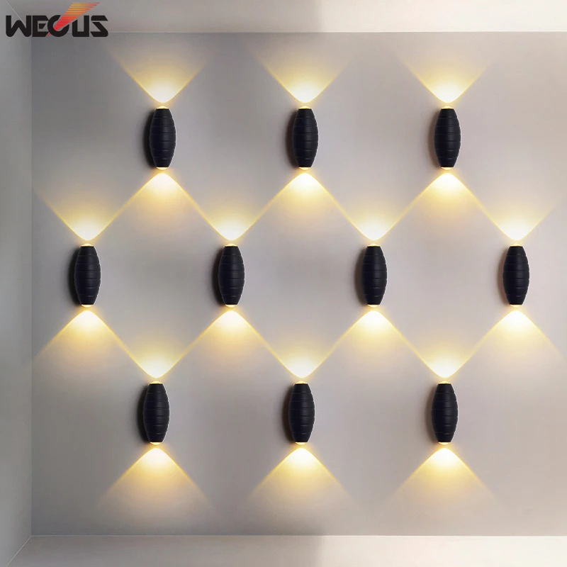 6W светодиодный настенный светильник для помещений открытый домашний декор вверх