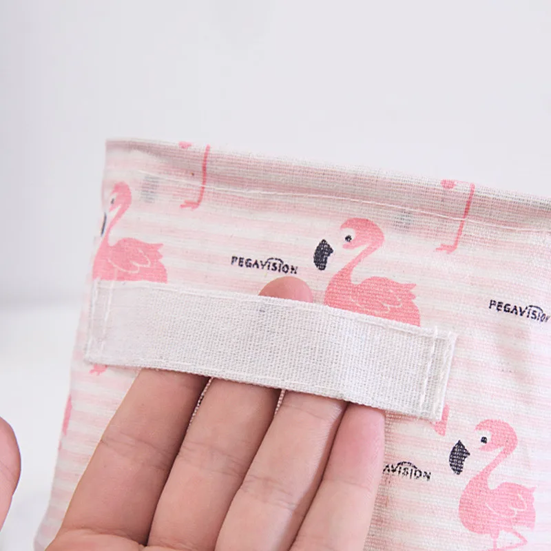 Корзина для хранения с розовым фламинго настольный чехол канцелярских товаров