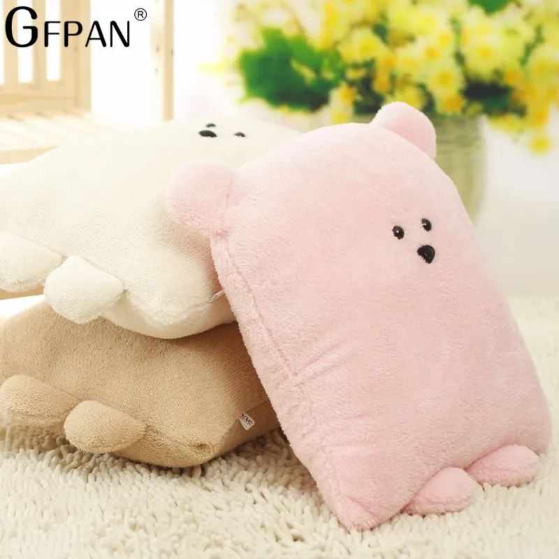 1 шт. Kawaii плюшевый картофель квадратный цветной медведь супер мягкая подушка и