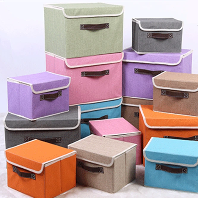 

5 наборов 15 шт складной квадратный нетканый материал коробка для хранения одежды шкаф ящик для хранения Органайзер с крышкой портативный ко...