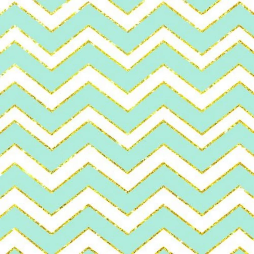 Синий золотой белый шеврон Полосатый настенный фон виниловая ткань Высокое