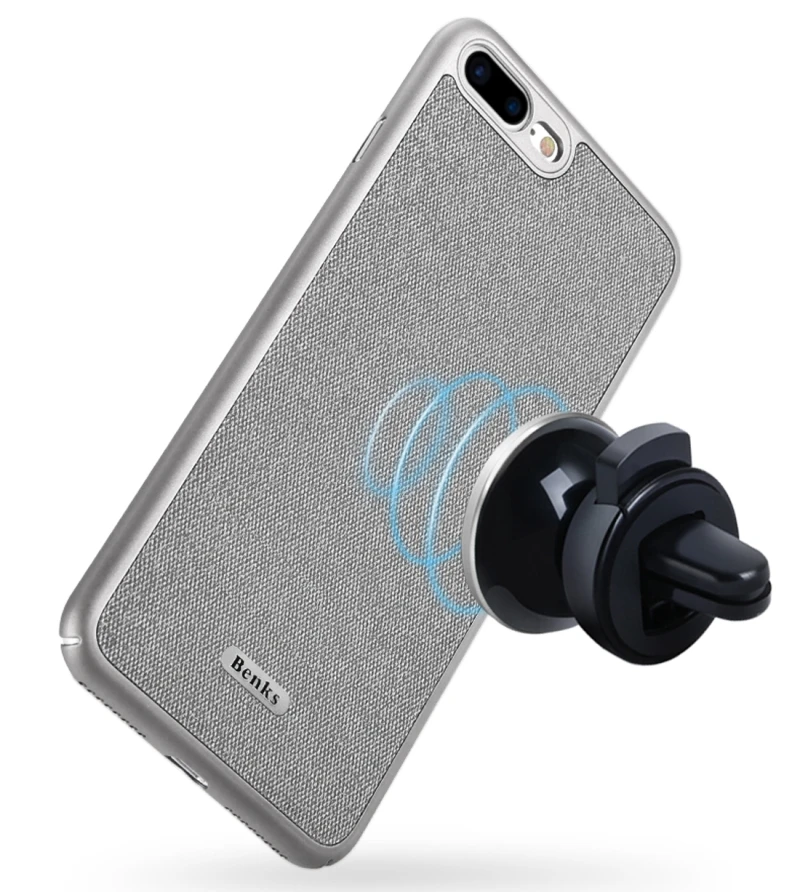 Benks для iPhone 8 Funda чехол бизнес стиль магнитный PC джинсовый защитный корпус задняя
