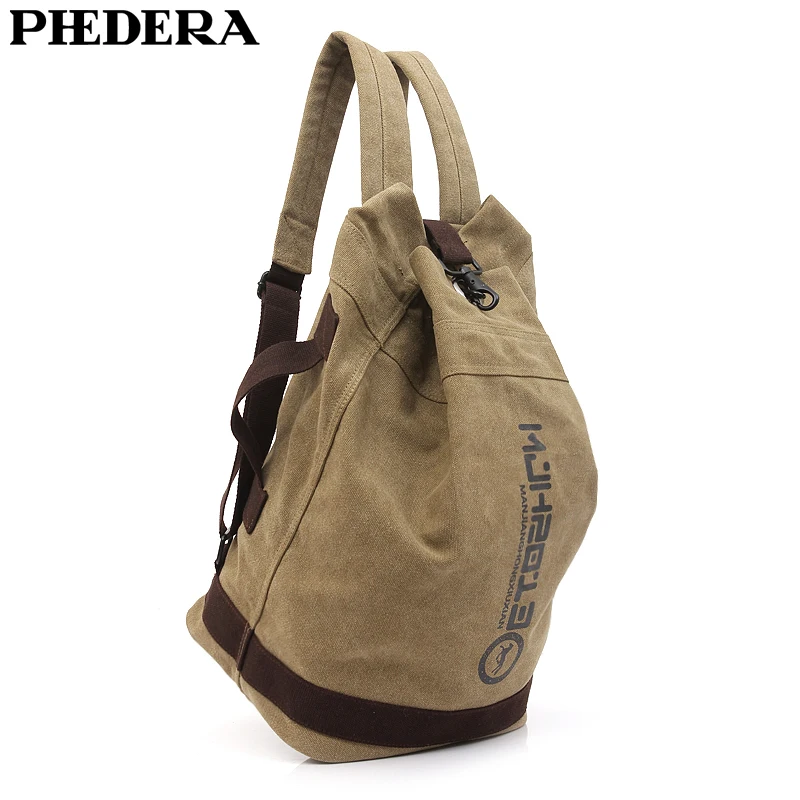 Pedera Bucket Style Мужской рюкзак в стиле ретро повседневный мужской для путешествий