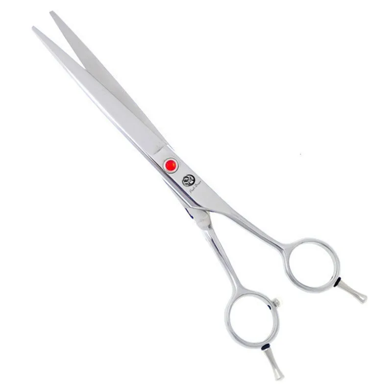 Фиолетовый дракон 7 дюймов Серебристые прямые режущие ножницы для домашних