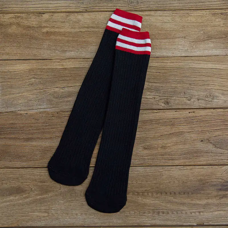 black Socks Свободные полосатые носки для детей от 8 лет до взрослых, новые универсальные женские трубчатые носки, все хорошо тянутся, потрясающие носки - Цвет: black Socks