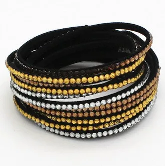 Новый горячий продаваемый модный Многослойный кожаный браслет! Браслеты для