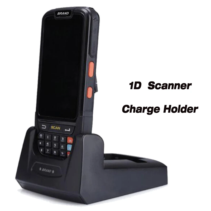 Add Charge Holder PDA сканер штрих-кода 1D 2D Bluetooth Android портативный терминал прочный PDA беспроводной мобильный 1D сканер штрих-кода коллектор данных - Цвет: Add Charge Holder
