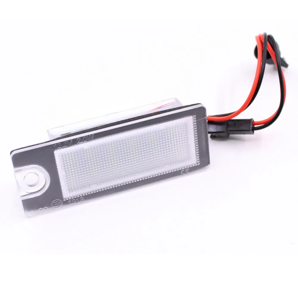 2 шт. 18SMD Автомобильный светодиодный номерной знак света Прямая замена лампы для Volvo S80 V70 XC70 X60 XC90 S60