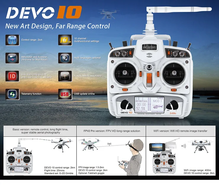 Квадрокоптер Walkera Runner 250 Advance GPS RC с пультом дистанционного управления DEVO 10 RTF