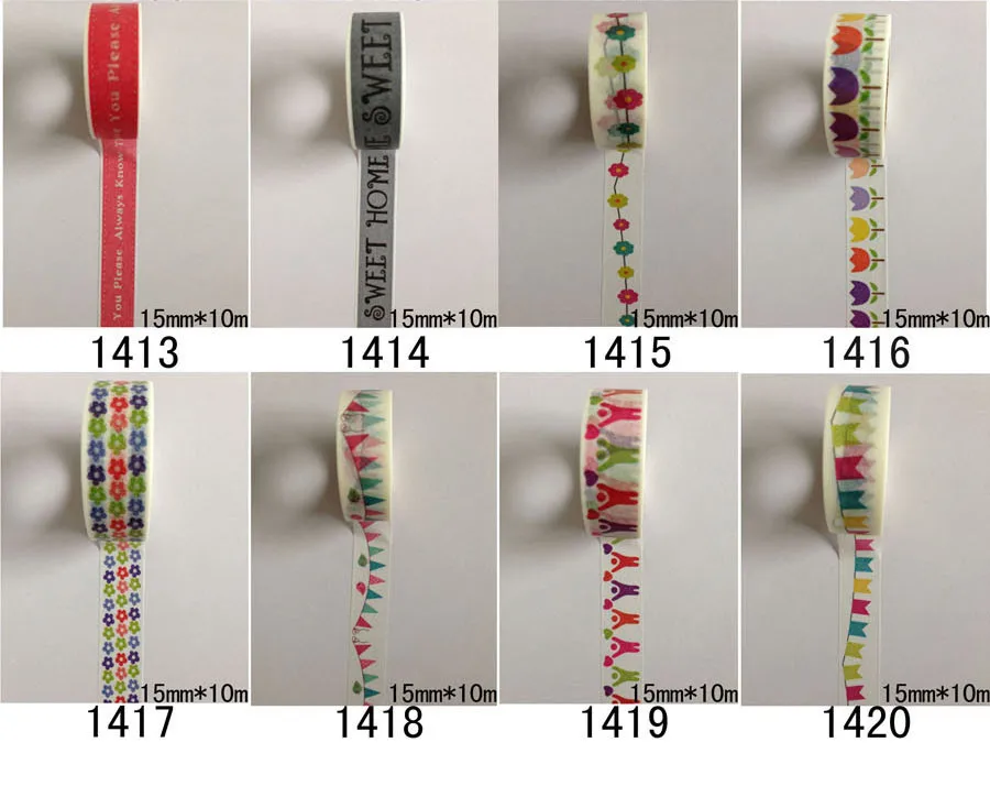 2298 моделей diy клейкой ленты Комплект 30 шт./лот Цветочный принт деко DIY Стикеры/клей японский ленты jiataihe васи ленты оптом