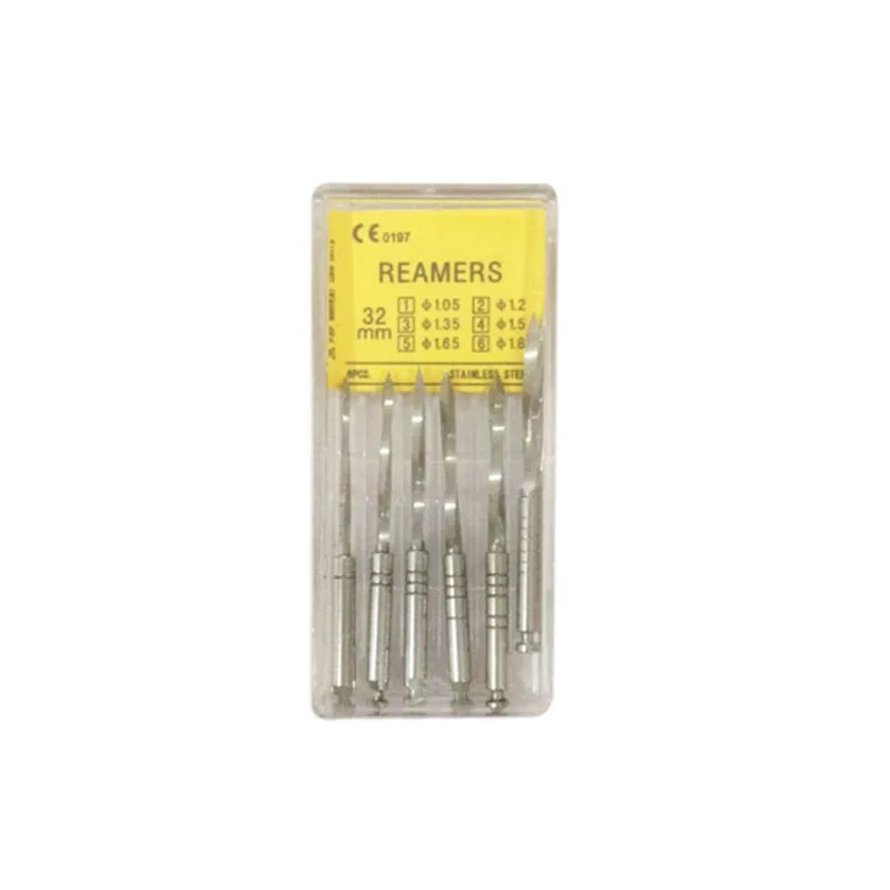 6pcs Stainless Steel Dental Endodontic files Peeso Reamers Drill Endo Assorted 1-6 32mm | Красота и здоровье