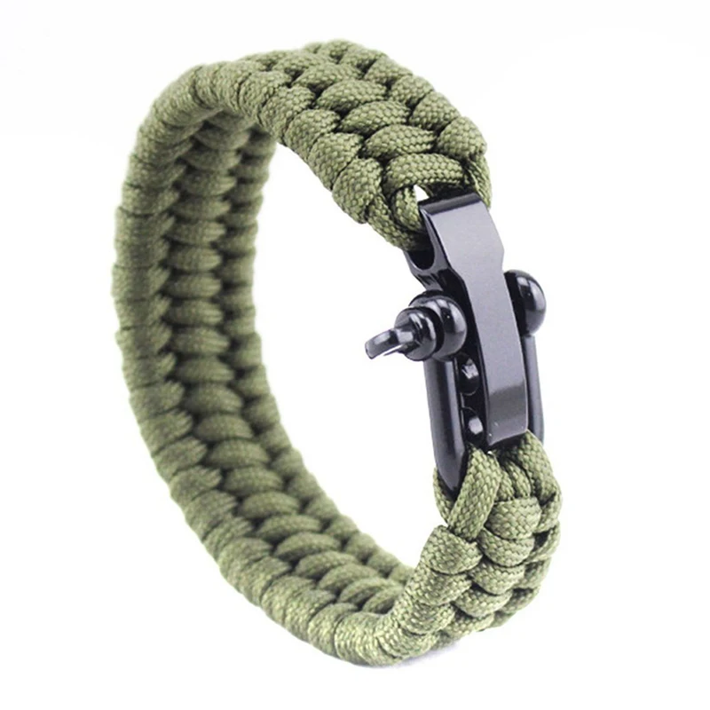 Наружный походный экстренный плетеный трос Pulseras для выживания спасательный Зонт
