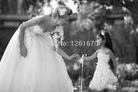 romantic backless bridal gown designer handmade flowers one shoulder pendant floor length vintage princess wedding dress