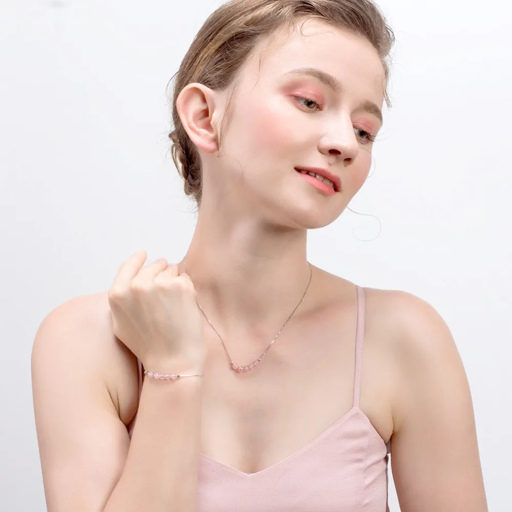 ORSA JEWELS, изысканное 925 пробы Серебряное ожерелье с подвеской в виде граната, женские вечерние и романтические ювелирные изделия, SN155-R