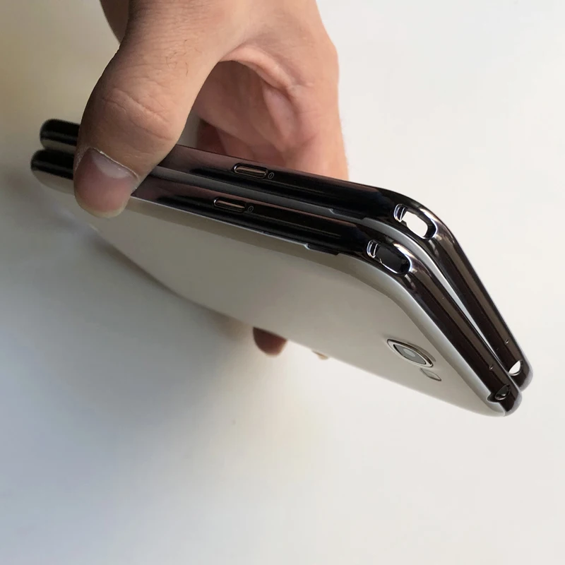 Оригинальный средний ободок рамка Крышка батарейного отсека для Samsung Galaxy Note 2 E250S K