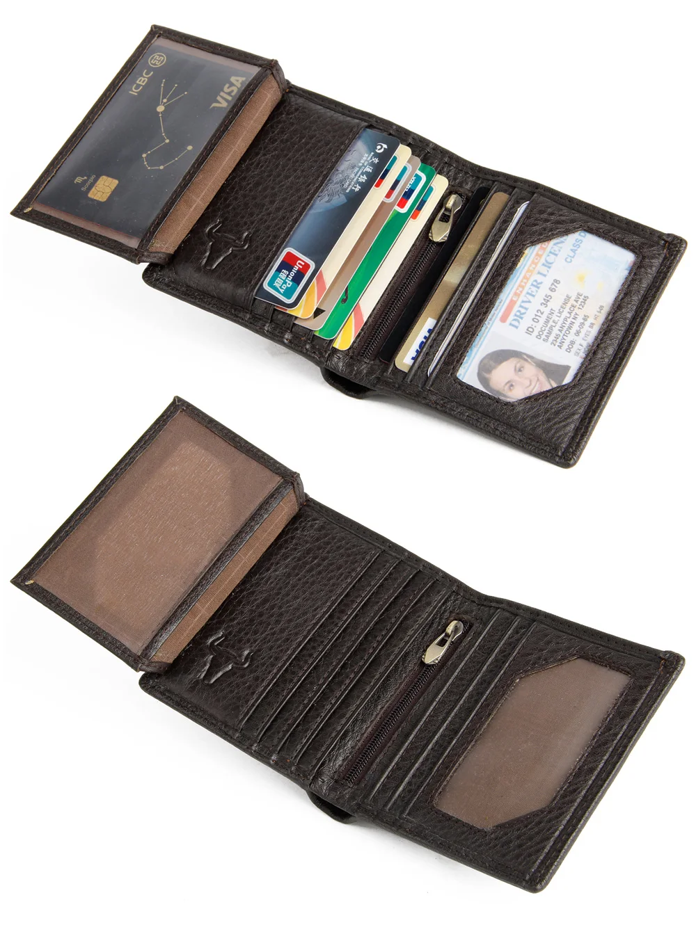 Rfid кошелек короткие Для мужчин кошельки из натуральной кожи небольшой тонкий мужской кошелек держатель для карт кошелек на молнии карман портмоне сумка