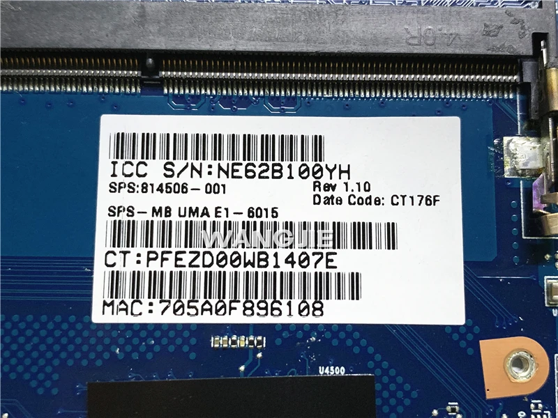 for HP 245 14Z-AF000 6050A2731601-MB-A01 Laptop Motherboard 814506-001 814506-501 814506-601 E1-6015 100% fully tested | Компьютеры и