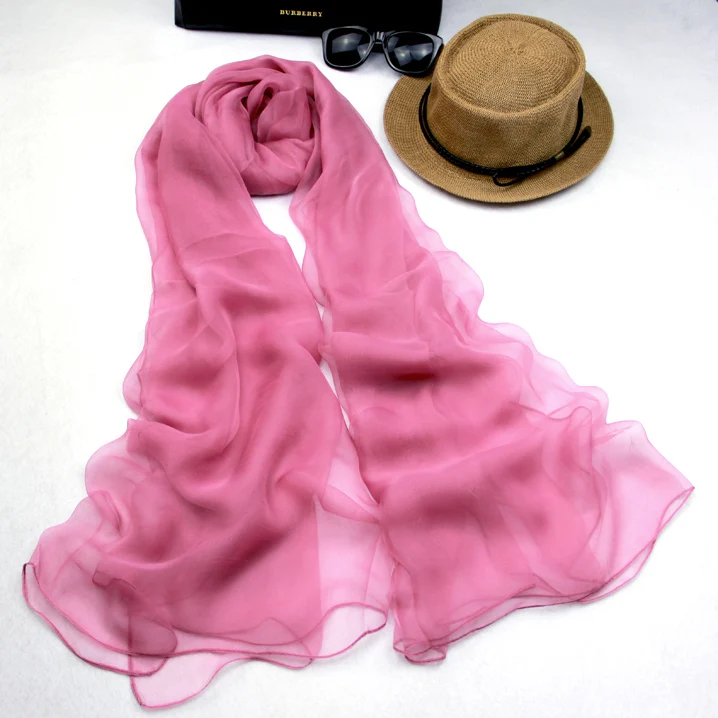 2017 летний высококачественный однотонный шелковый шарф хиджаб шаль Женская