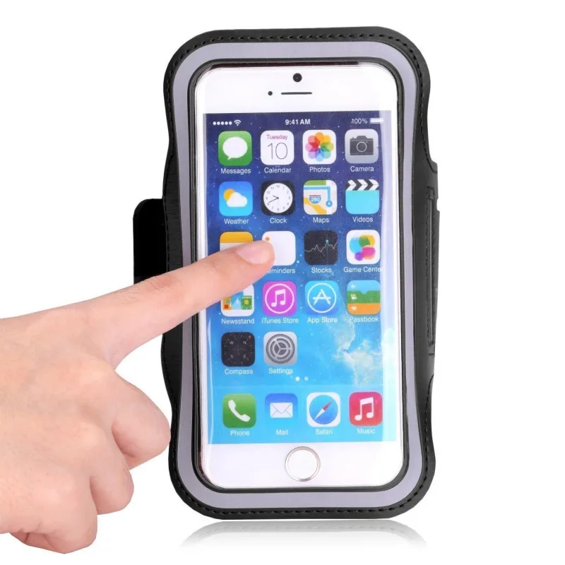 

Running Cover Bags Arm Phone Waterproof Warkout Gym Color Bag Cover Bags New Running Accessories Outdoor Sport Black
