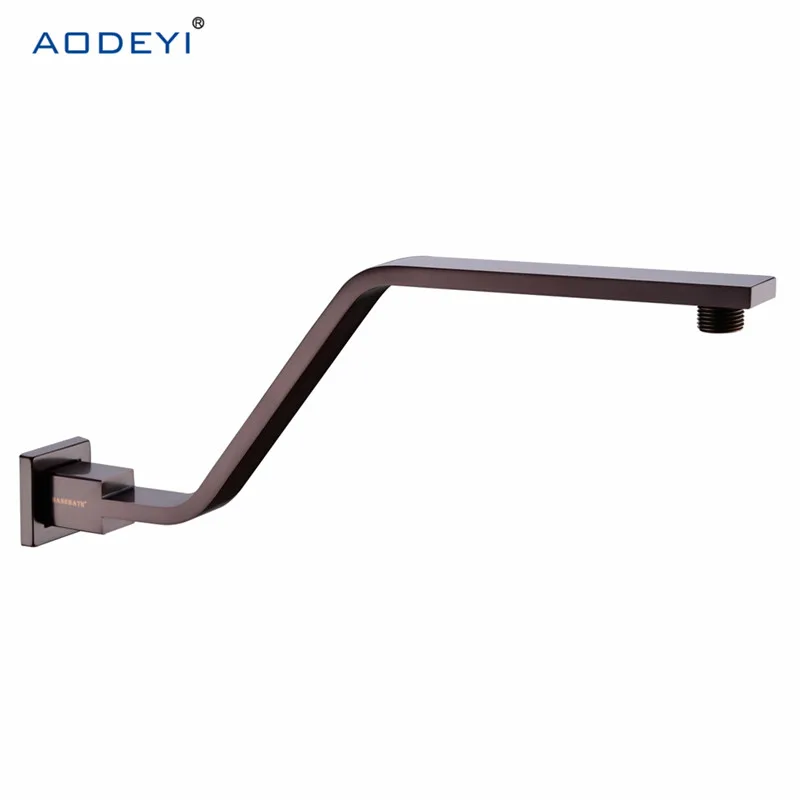 AODEYI Brass Shower Arm Heighten Shower Head Chrome Brushed Nickel Oil Rubbed Bronze Wall Mounted Shower Arm Extension 04-056 - Цвет: Oil Rubbed Bronze