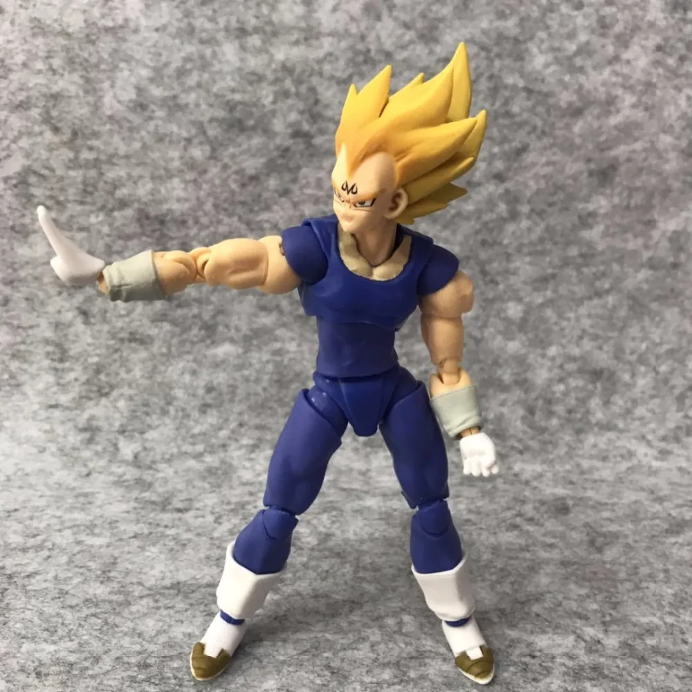 Аниме 15 см Dragon Ball Z Super Saiyan Majin Vegeta SHF ПВХ фигурка Коллекционные Подарочные