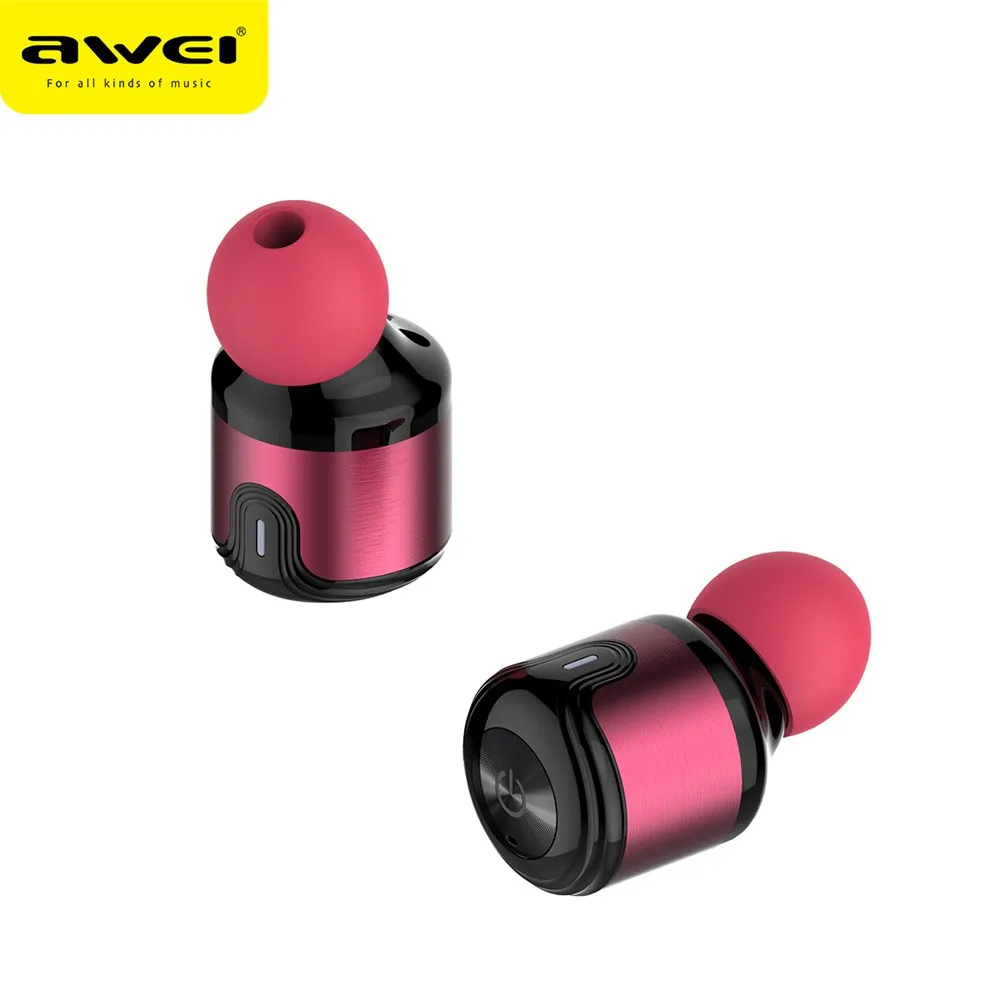 Наушники вкладыши AWEI T8 Twins Беспроводные наушники Bluetooth Головной Телефон с