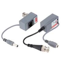 10pcs cctv camera video balun transceiver connector bnc utp rj45 video and power over cat55e6 cable