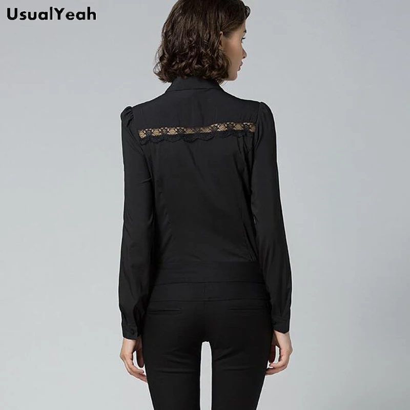 Рубашка женская с длинным рукавом и отложным воротником однотонная SY0329|collar