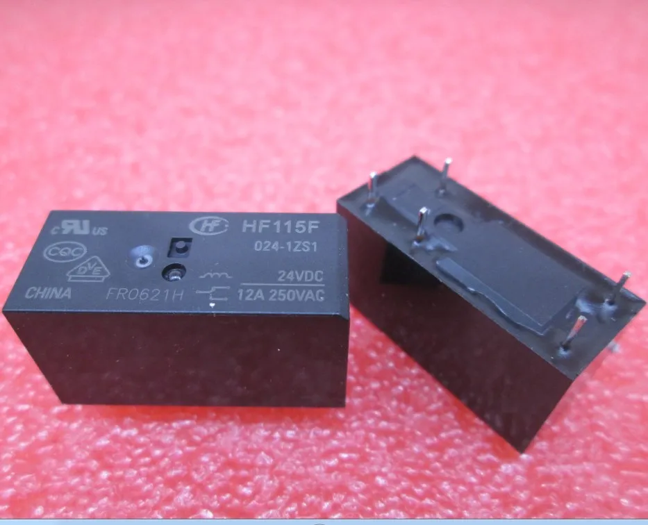 Горячая новинка реле HF115F 024 1ZS1 24VDC 24V 12A 250VAC 5PIN|Реле| |