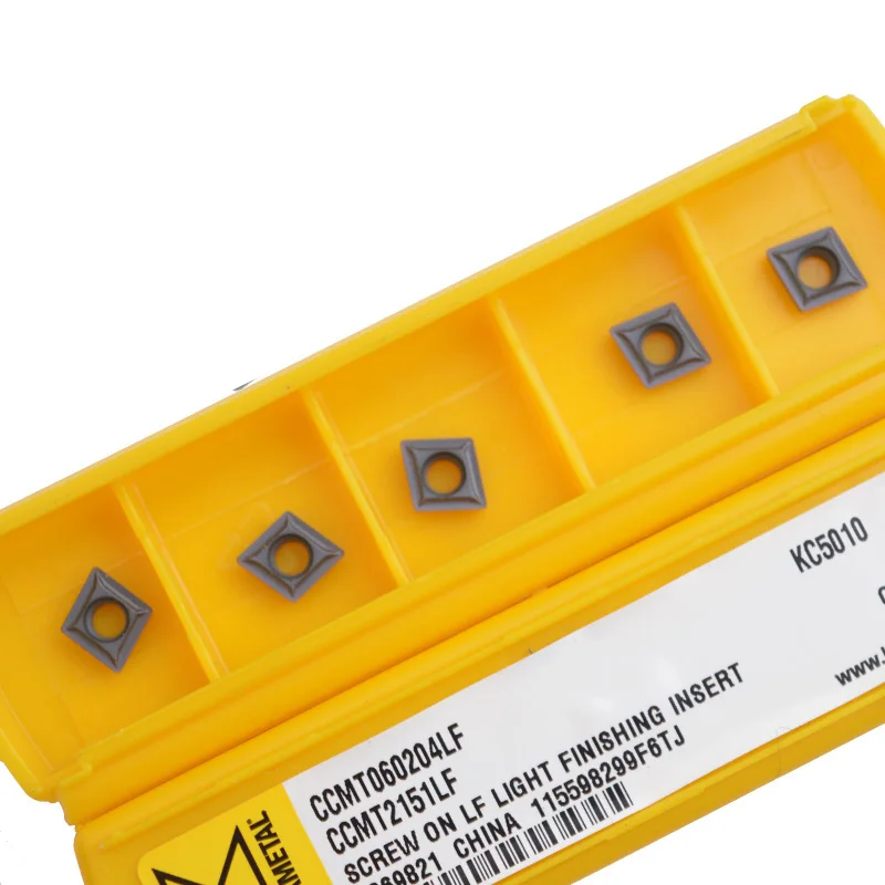 5 шт. Kennametal CCMT060202LF CCMT060204LF KC5010 CCMT21.505LF карбидные вставки токарные резаки расточные