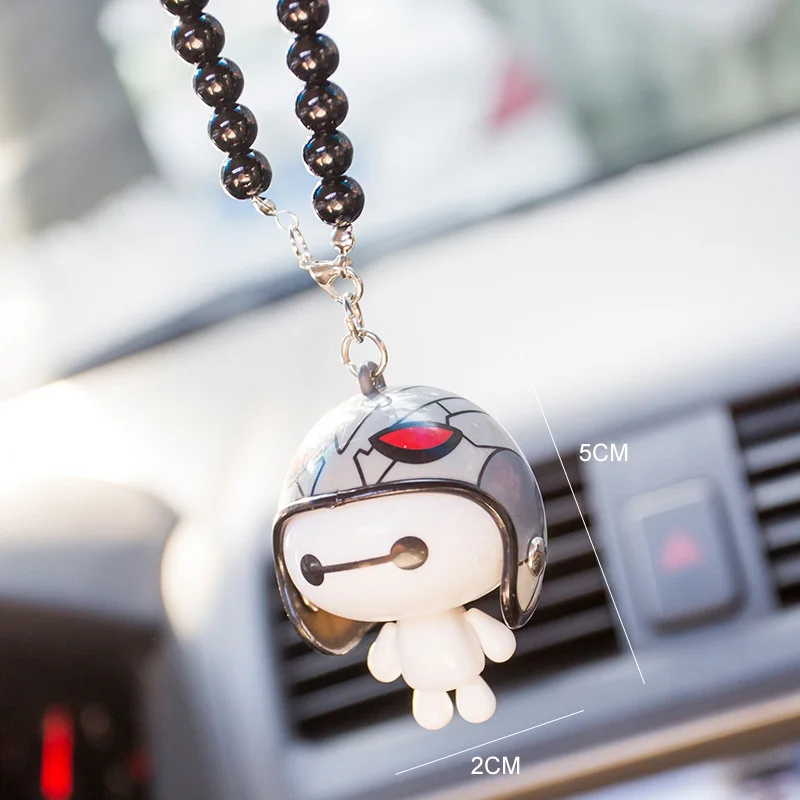 Автомобильный кулон милый робот шлем Baymax кукла большого героя висячие украшения
