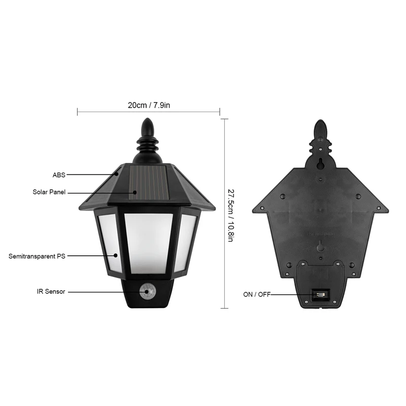 LemonBest водонепроницаемый Светодиодный Солнечный свет наружное освещение в стиле