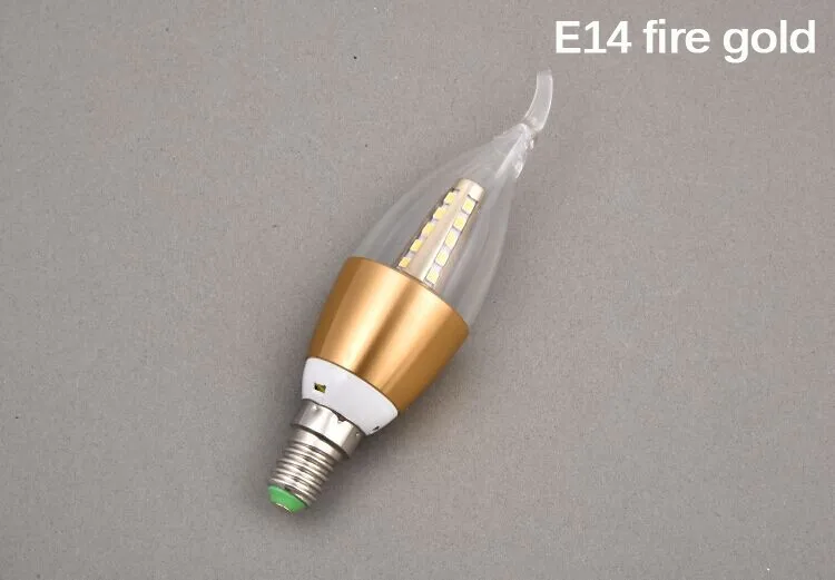10 шт. 5 Вт 7 светодиодные Свечи E14/E27 SMD 2835 Светодиодные лампы 220В круглый/fire тип 360