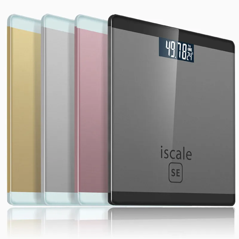 Умные напольные весы для ванной комнаты электронные бытовые цифровые с ЖК