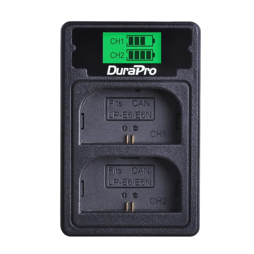ЖК дисплей USB двойное зарядное устройство для Canon LP E6 Аккумулятор EOS 5DS R 5D Mark II 3 III 6D