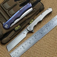 ch man razor folding knife s35vn blade ball bearing washer titanium outdoor survival camping hunting pocket knives edc tools