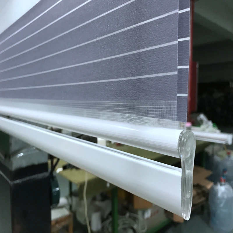 Шторы с двойным роликом навесные шторы для гостиной серого цвета вырезанные под