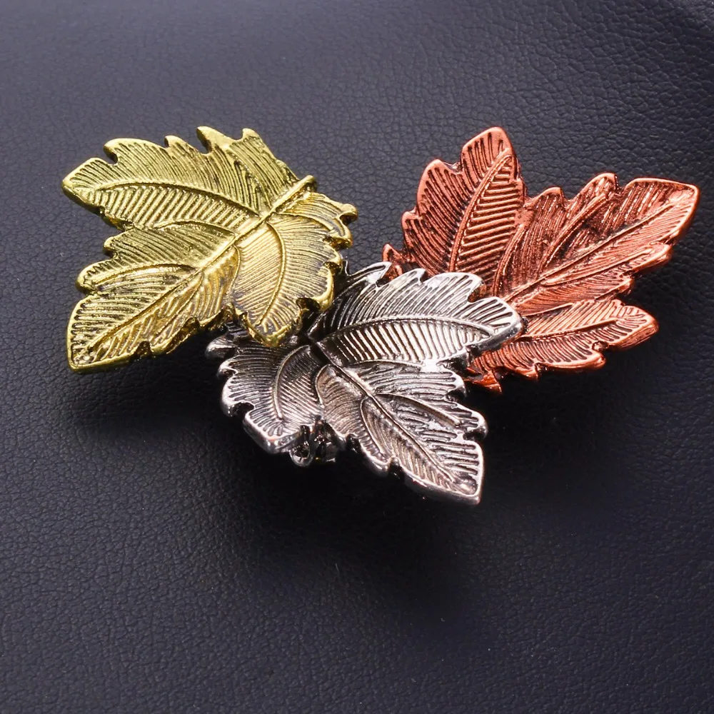 Изысканная мода Листья заколки броши для Для женщин большой 3 цвета цвета: