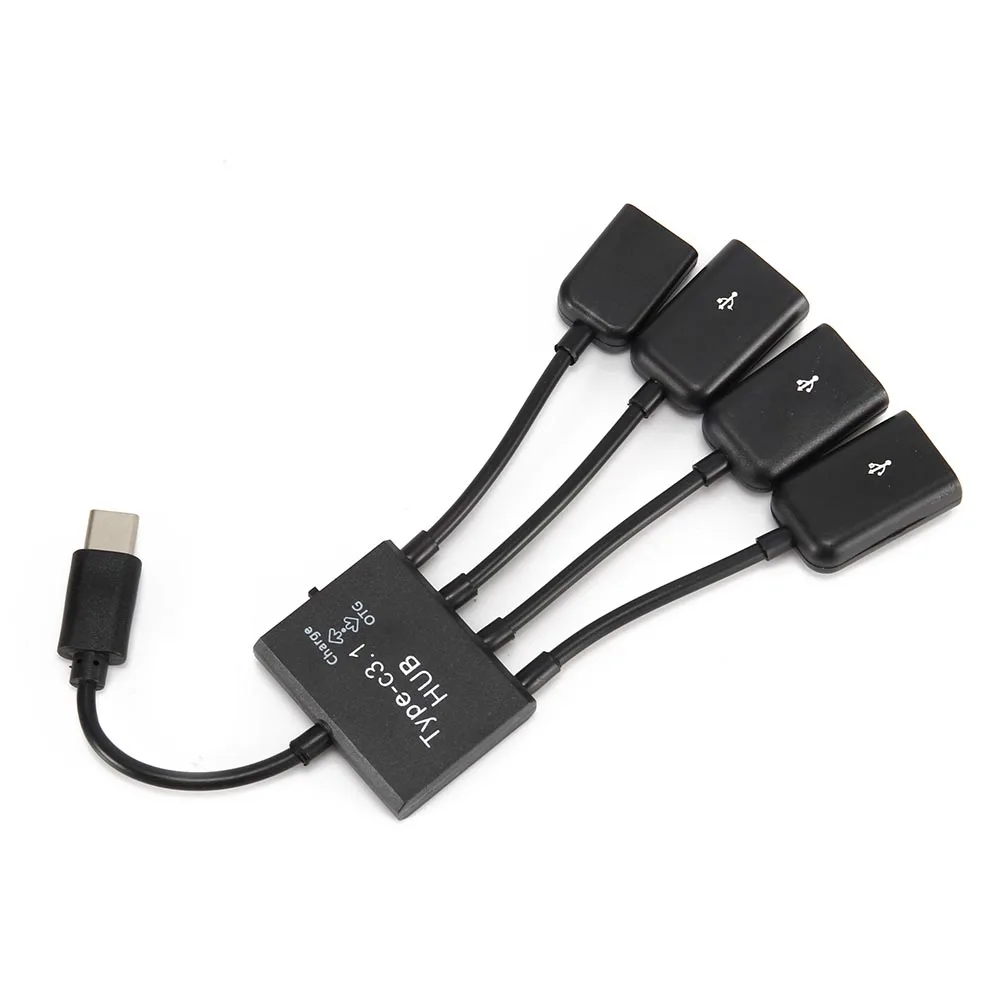 Новинка Лидер продаж адаптер 4 в 1 с разными портами типа C на USB 2 0 кабель OTG