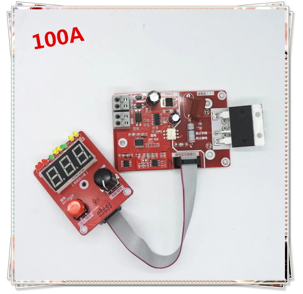 

Double pulse encoder spot welding current time control panel counting with voltage compensation digital display 100A