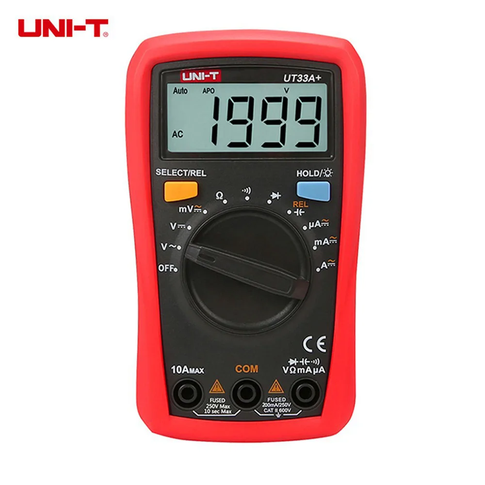 UNI-T UT33A UT33B UT33C UT33D+ Digital Multimeter Auto Range Palm Size AC DC Voltmeter Ammeter Resistance Capatitance Tester | Инструменты