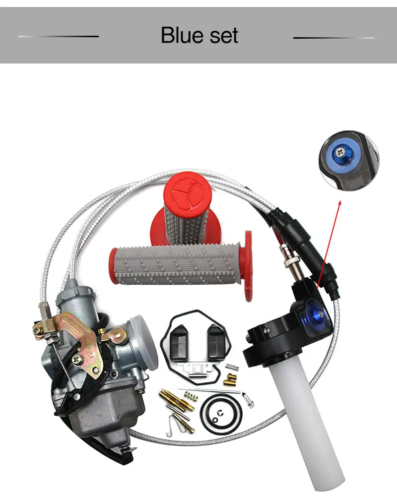 ZS Racing Keihin Авто PZ30 30 мм карбюратор+ ремонтные комплекты+ ручка+ Ручка Дроссельной заслонки+ Дроссельный кабель для 200cc CG200 TTR250