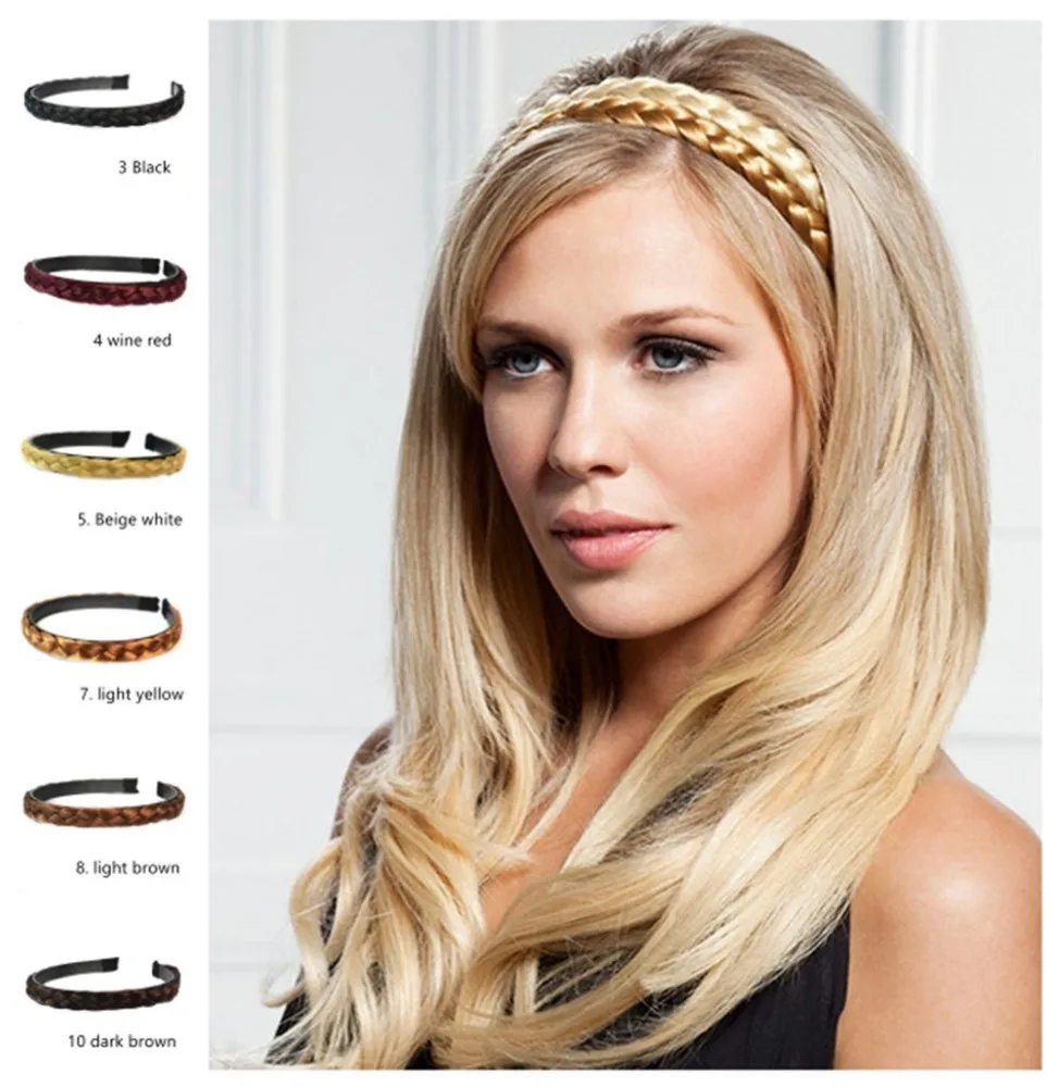 

13 цветов, Женские аксессуары для волос, повязка на голову, заколка для волос, инструмент для укладки, широкий ободок для волос, плетеные аксе...