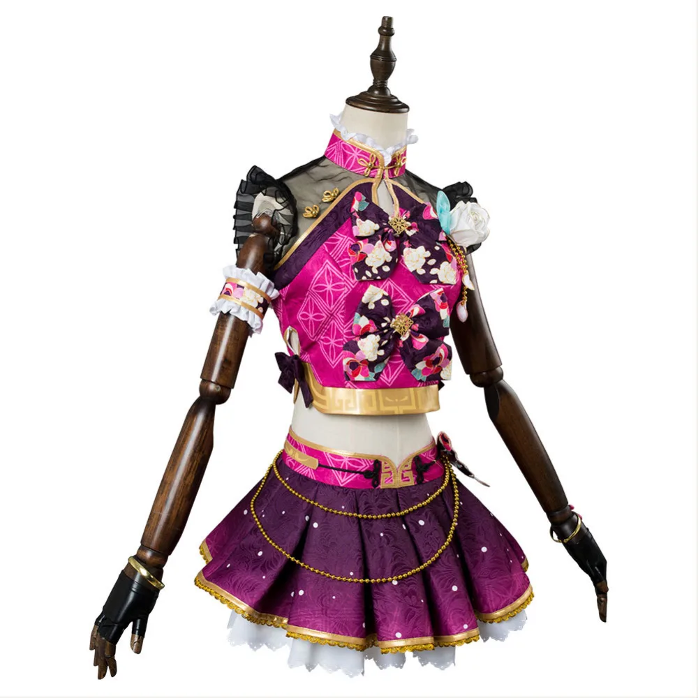 Карнавальный костюм LoveLive Aqours Sakurauchi Riko китайский чонсам взрослый для Хэллоуина